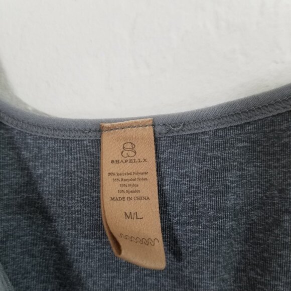 Shapellx Contour Midi Shaping Dress Stretch Grey Suze M/L - Picture 7 of 8